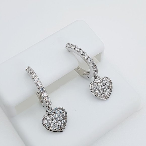 925 Sterling Silver Cubic Zirconia EarringU19254711 - Picture 8 of 10